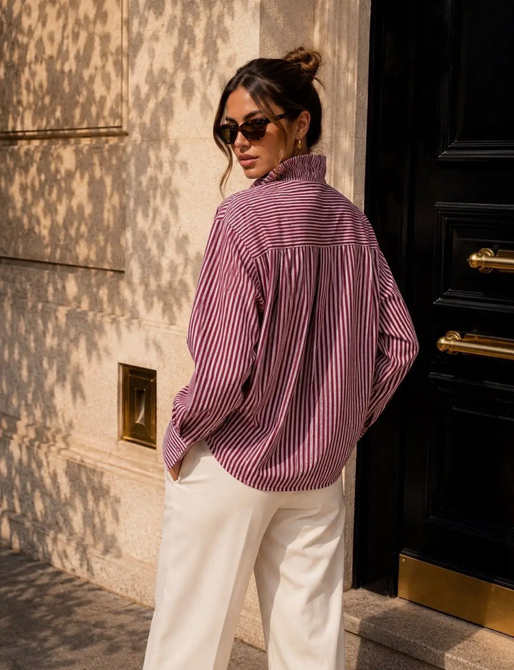Emma & Ashley Ruffle Shirt (colour options)