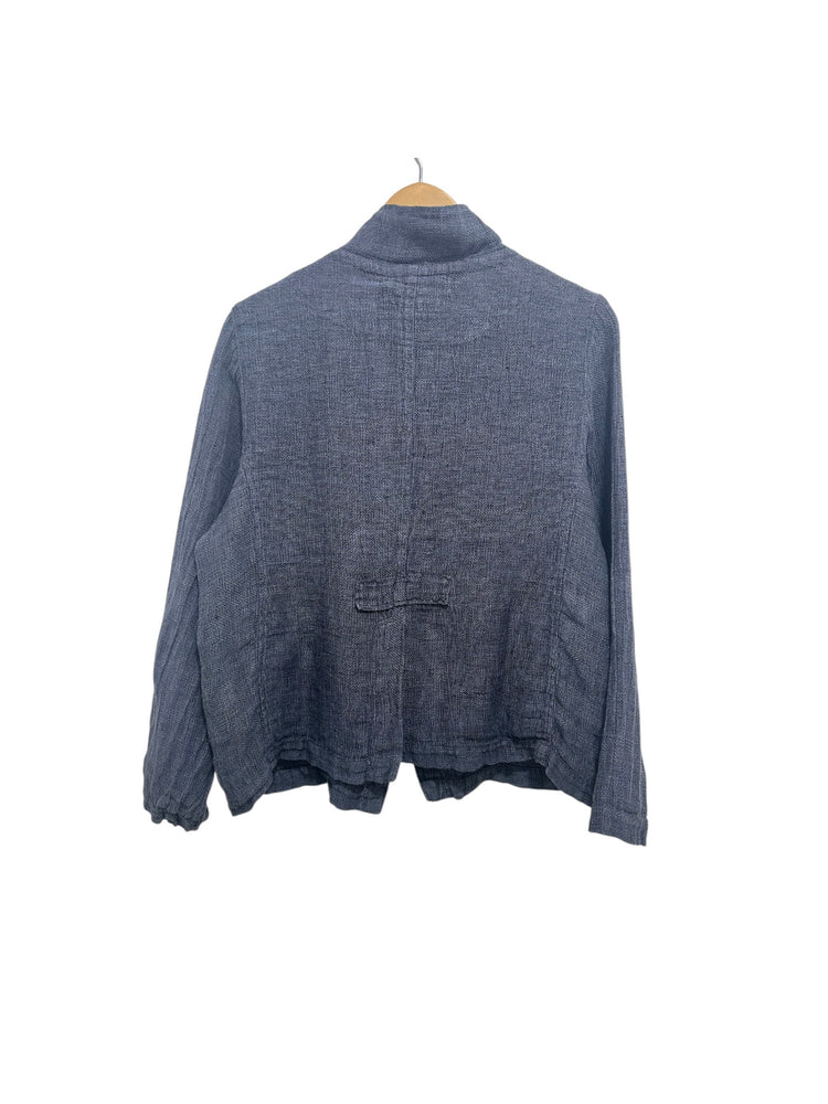 Grizas Tweed Linen Jacket Denim