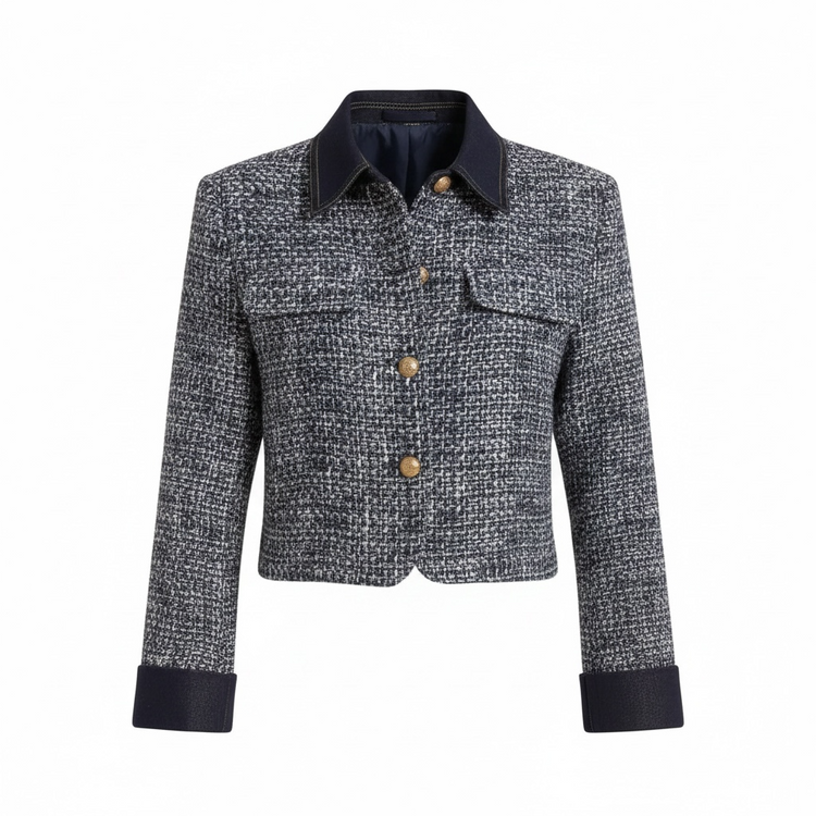 Élise Jacket in Tweed & Denim
