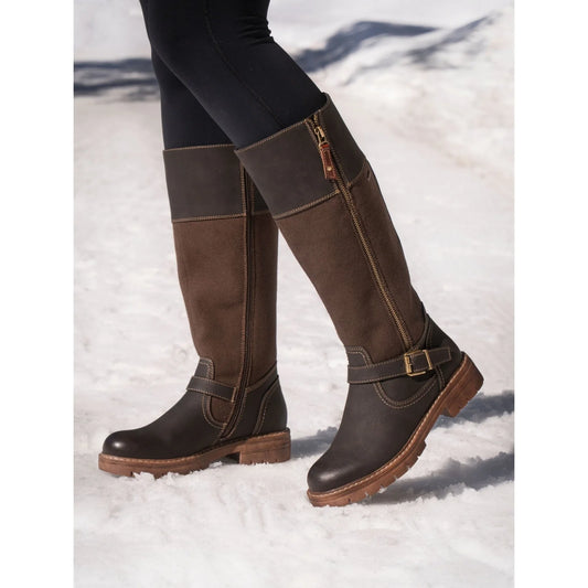 Lunar Joy Waterproof Expanding Calf Boots Brown