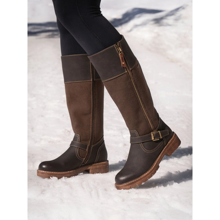 Lunar Joy Waterproof Expanding Calf Boots Brown