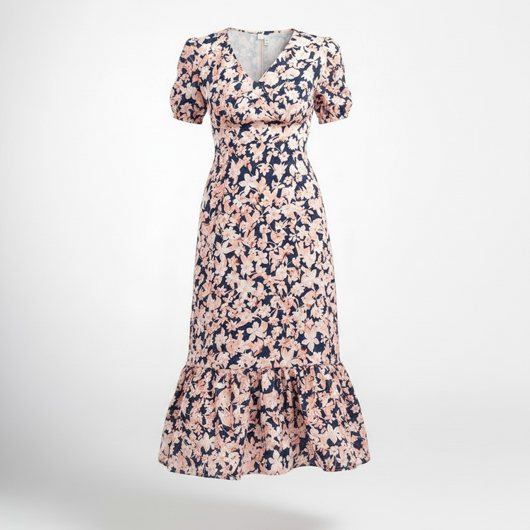 Annabelle Dress Pink & Navy