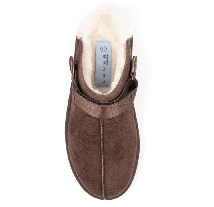 Lunar Odessa Slipper Dark Brown