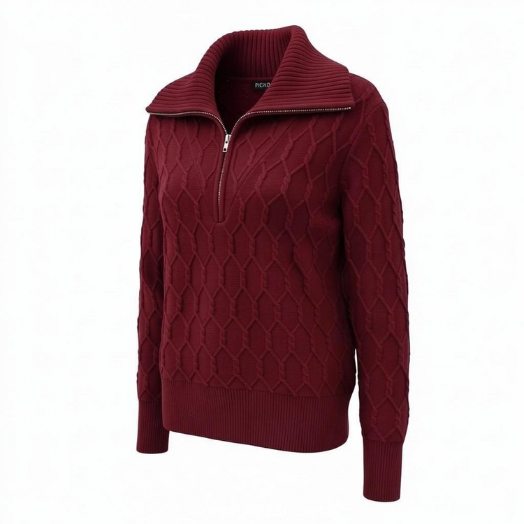 Piccadilly Cable Half Zip Sweater YM151