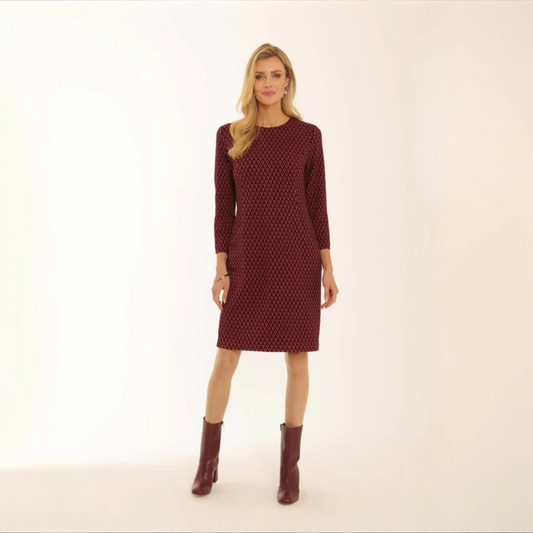 Pomodoro Jaquard Dress Pink