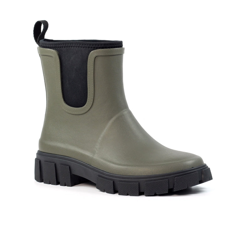 Lazy Dogz Lake Ankle Wellingtons Olive  ELZ006OL