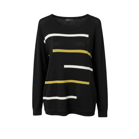 Claudia C Broken Stripes Sweater 13642