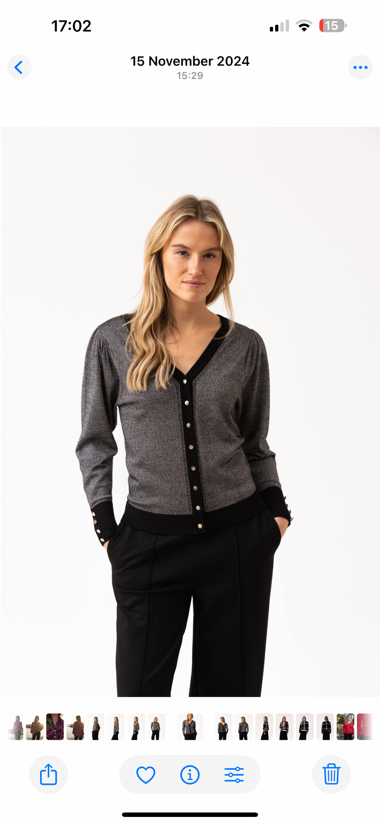 Marble Cardigan 8128 101 Black