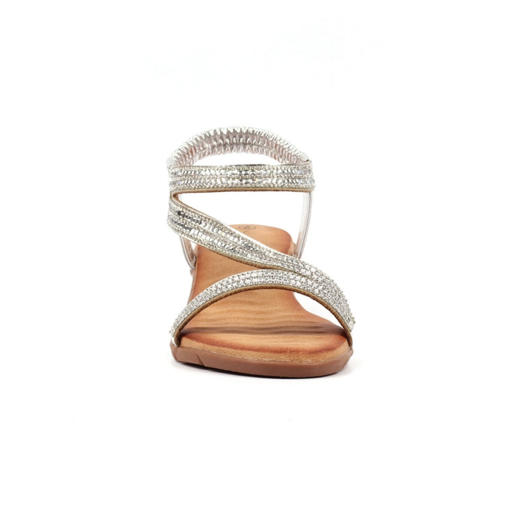 Lunar Darci Silver Wedge Sandal