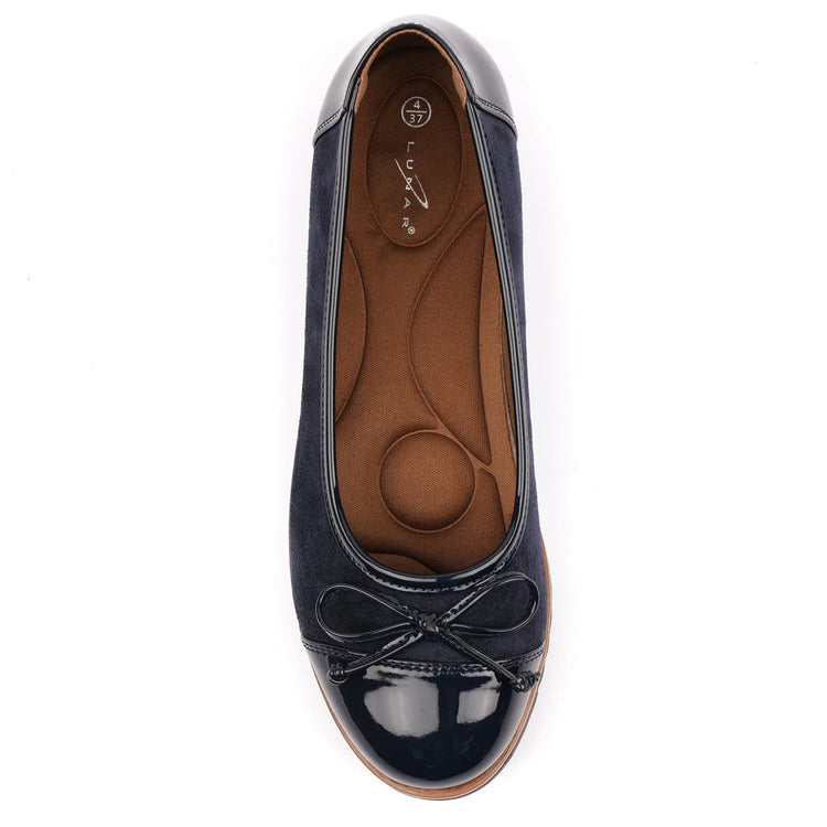 Lunar Lydia Patent Shoe Navy