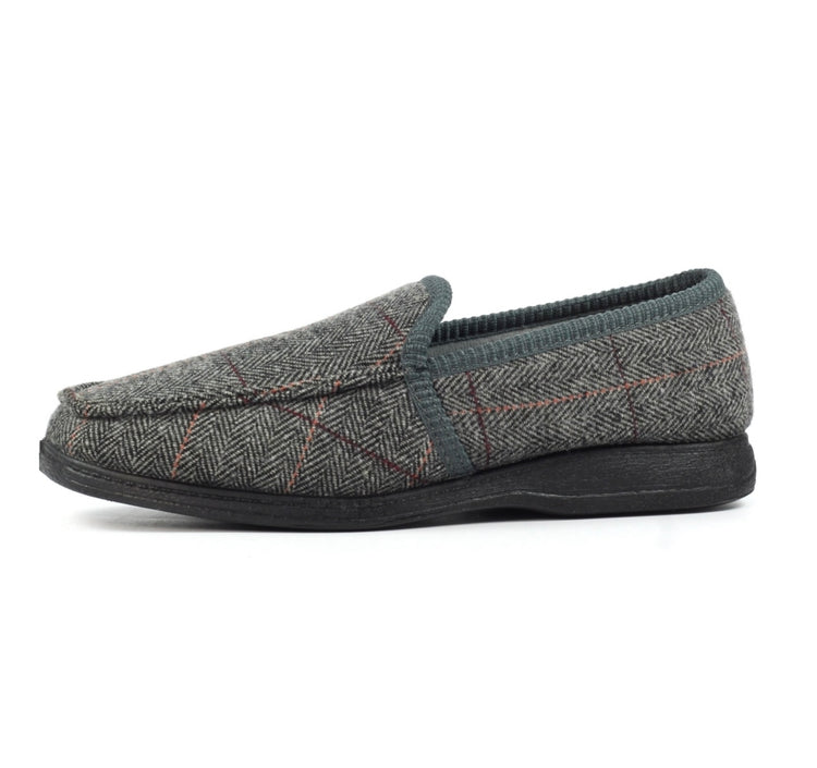 Lazydogz Men’s Eisenhower II Grey Slipper