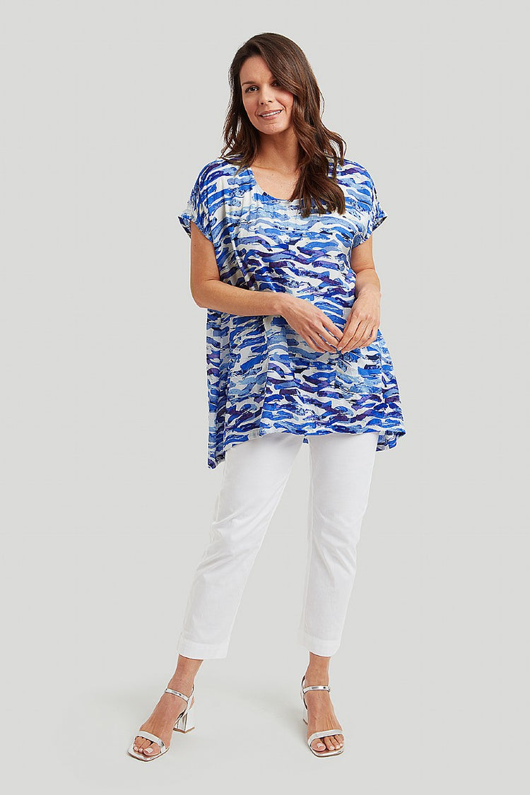 Adini Colleen Tunic 4267640P Ocean Print