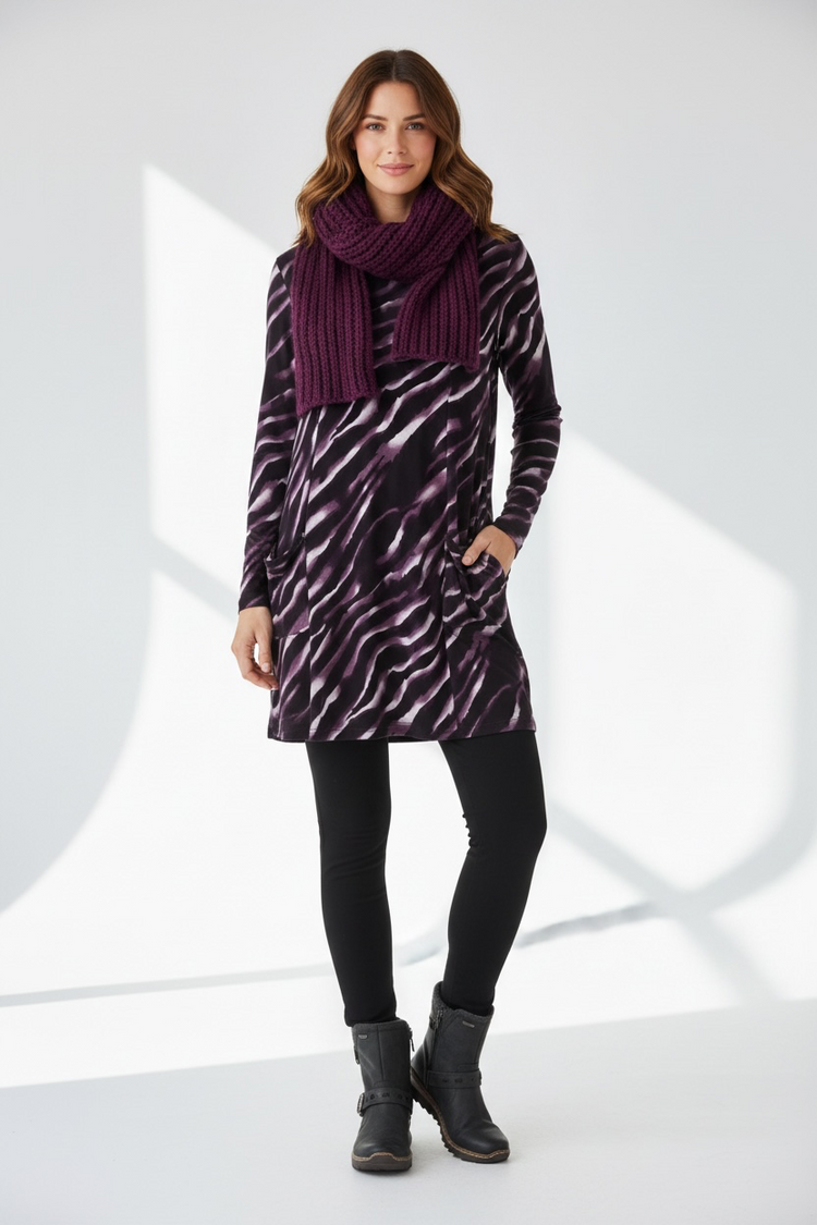 MJ Zebra Jersey Tunic (colour options)