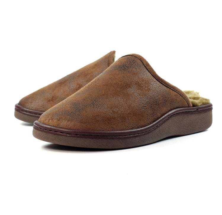 Lazydogz Mens Glen II Brown Slippers