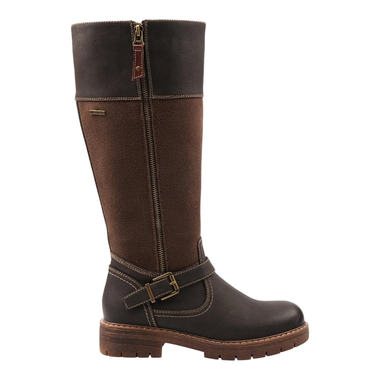 Lunar Joy Waterproof Expanding Calf Boots Brown