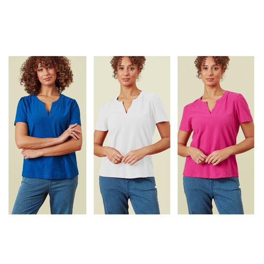 Adini Flora Slub T Shirt (colour options)