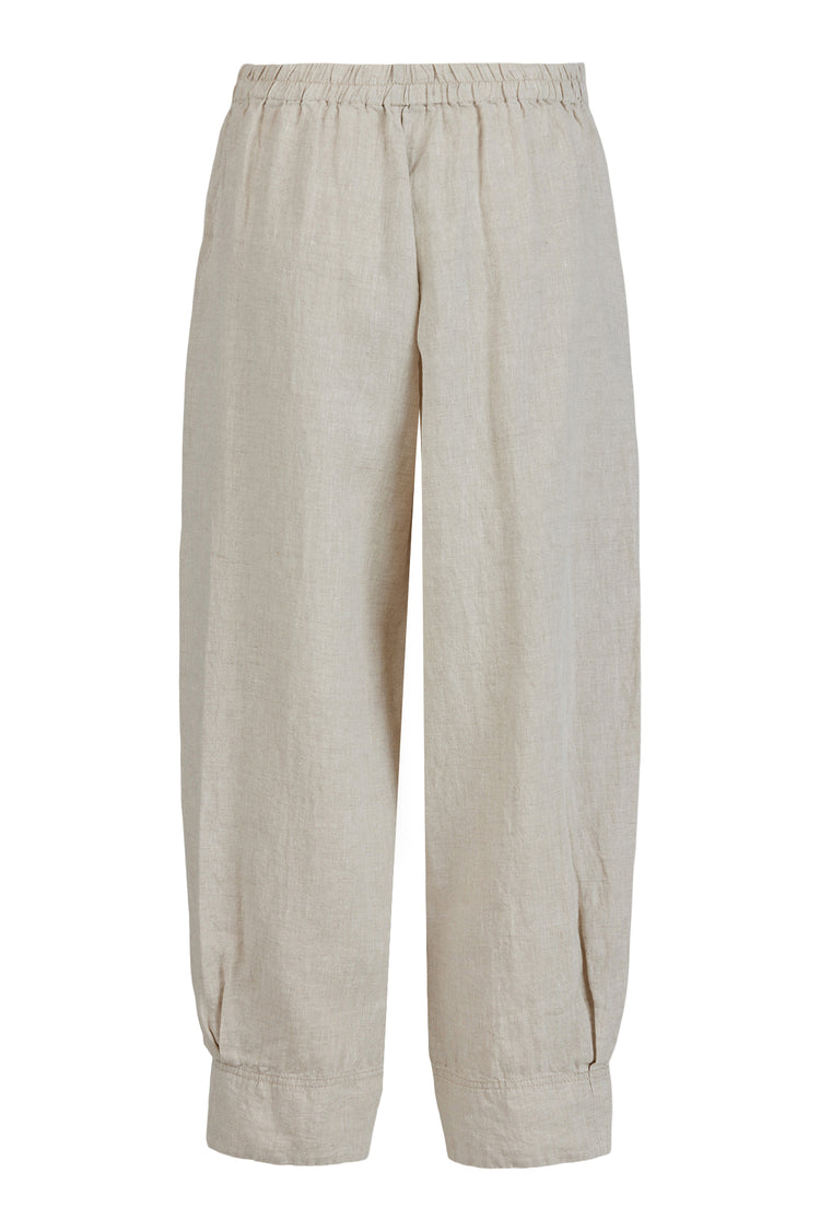 Noen 81371-81070/15 Linen Trouser Beige