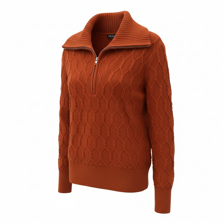 Piccadilly Cable Half Zip Sweater YM151