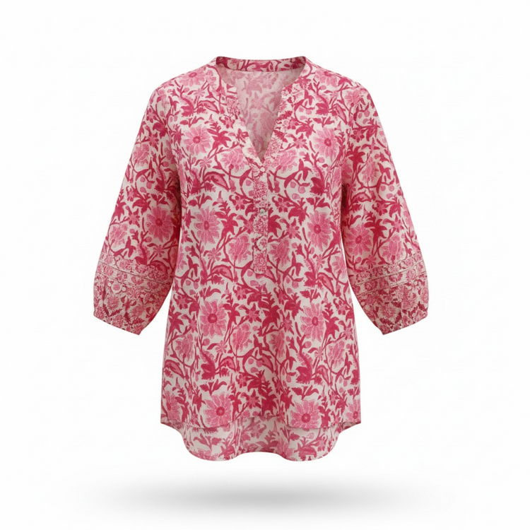 Pomodoro Block Print Shirt (colour options)