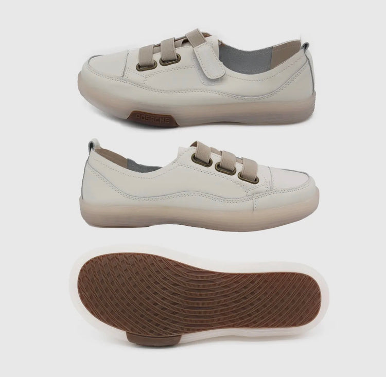 Zerimar Leather Loafers Ecru