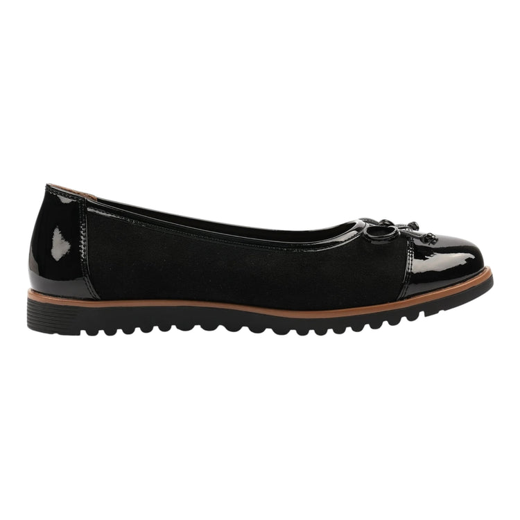 Lunar Lydia Patent Shoe Black