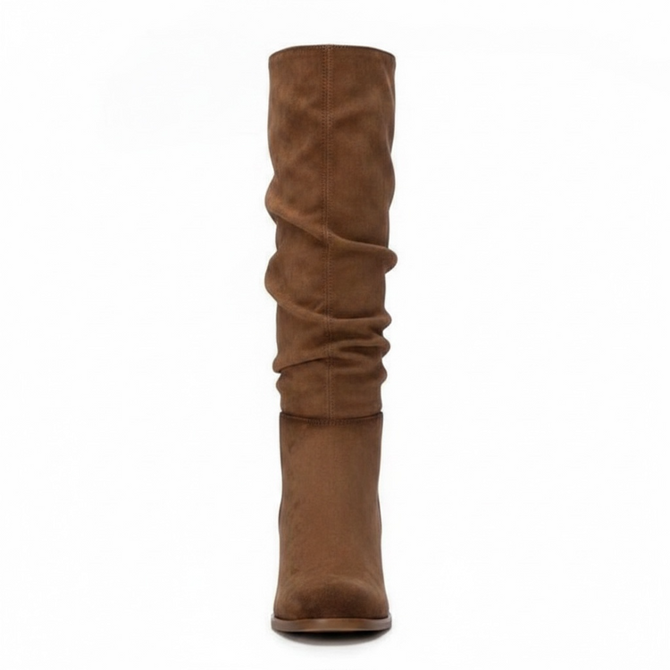 Xti Ruched Boots Camel