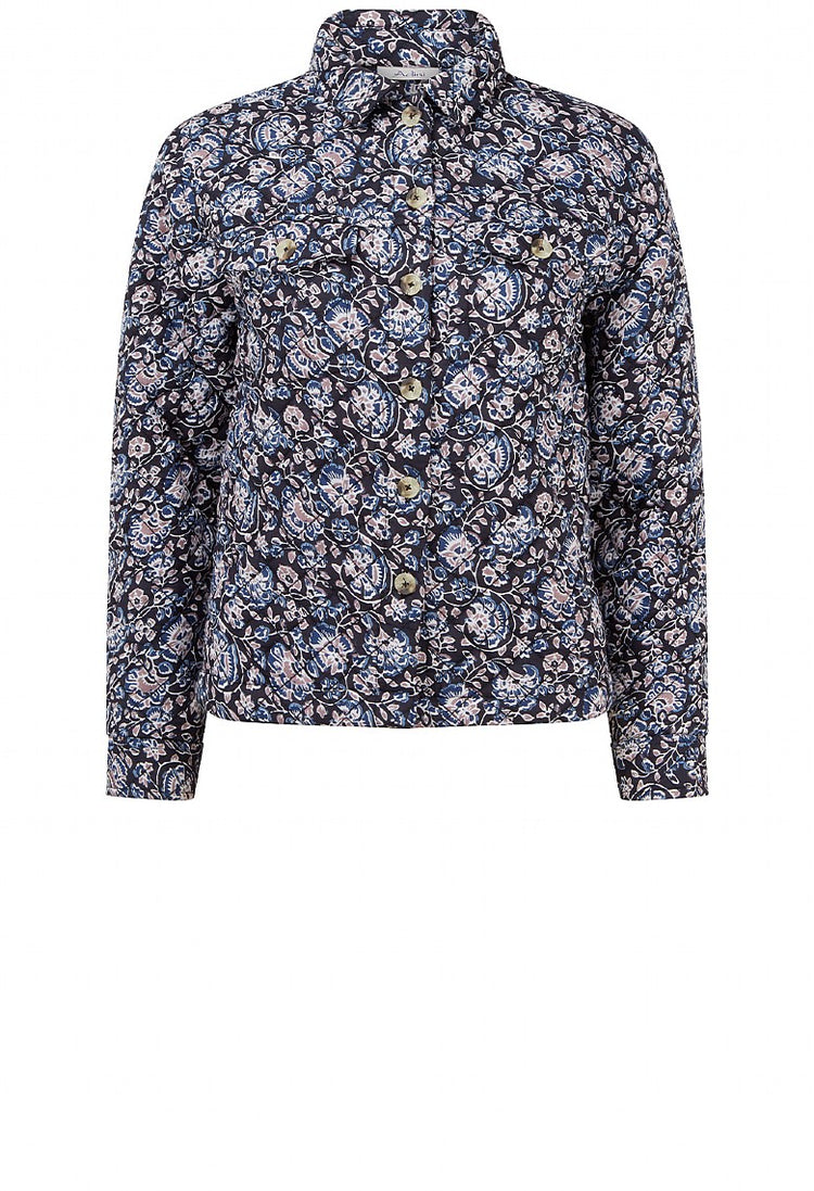 Marina Print Shree Quilted Shacket