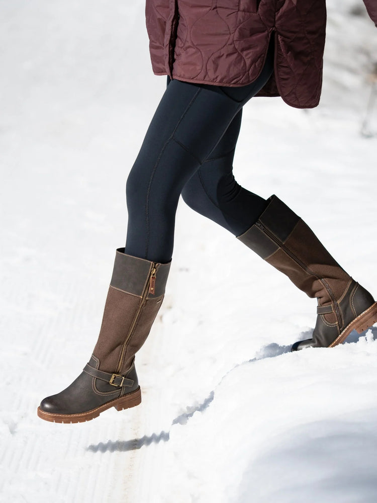 Lunar Joy Waterproof Expanding Calf Boots Brown