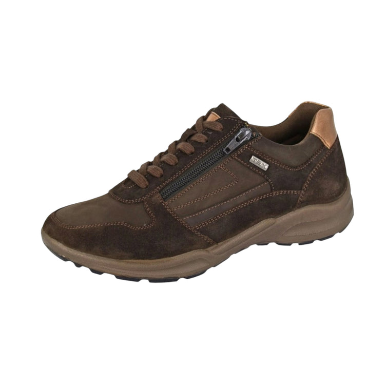 Fern Leather Trainers Brown