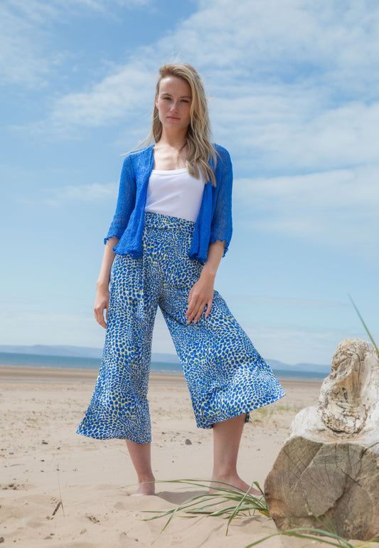 Marble Culottes 7943-153 Blue Print