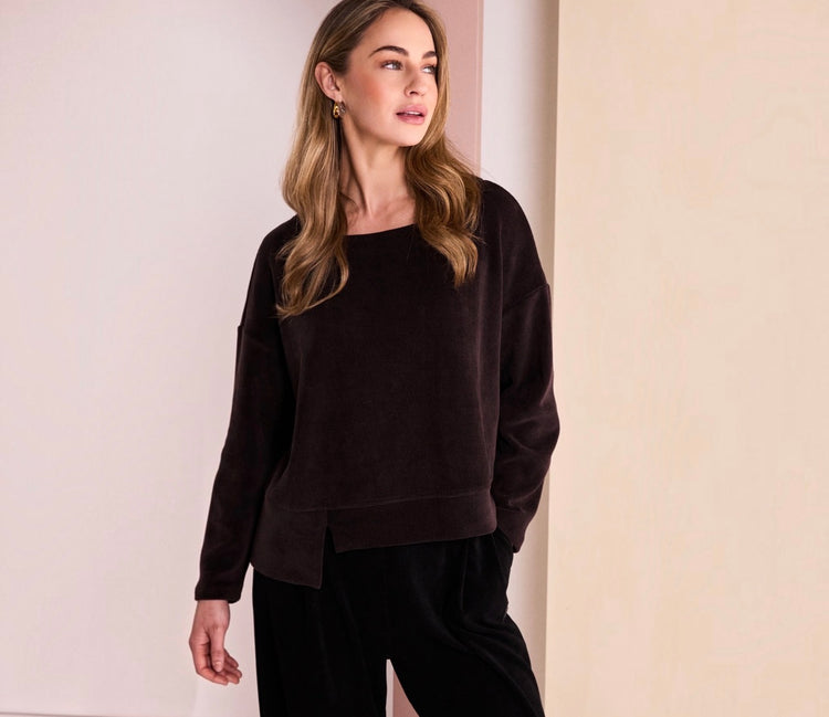 Naya Cord Top NAW26254 Choko