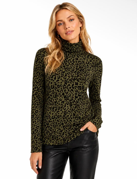 MJ Leopard Full Mesh Top