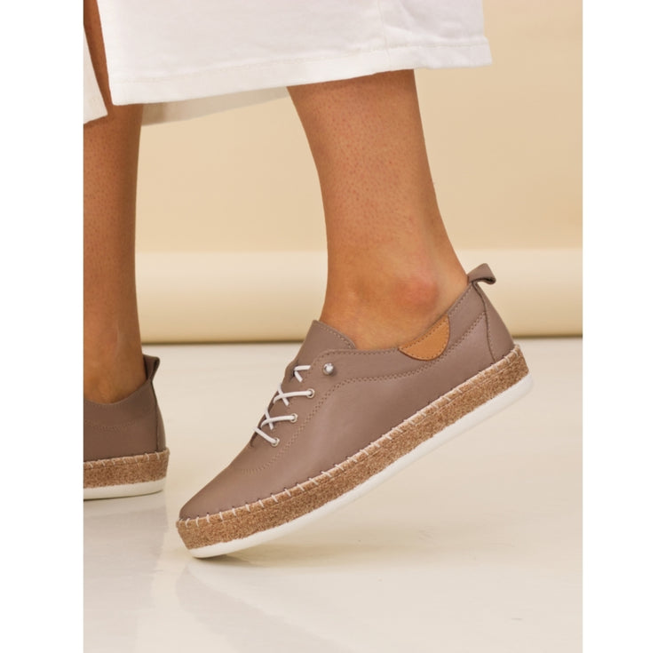 Lunar Evie Plimsole Taupe