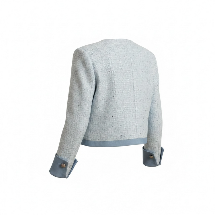 Annie Round Neck Tweed Jacket