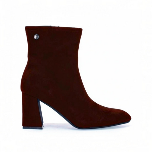 Xti Suede Ankle Boots Brown 146386