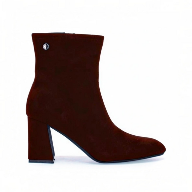 Xti Suede Ankle Boots Brown 146386