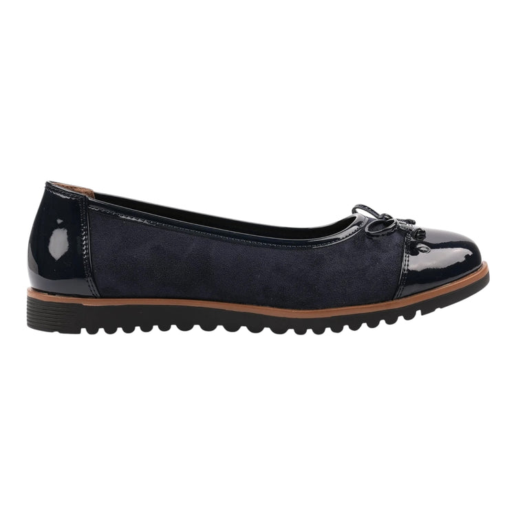 Lunar Lydia Patent Shoe Navy