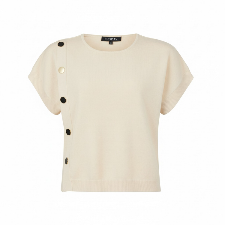 Sunday Button Layer Top (colour options)