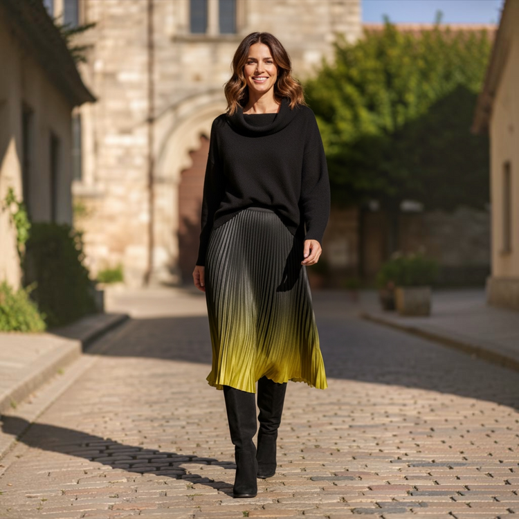 Pomodoro Ombré Skirt Lime 72650