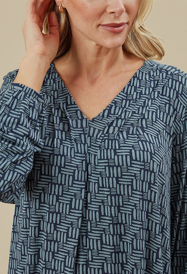 Agra Tunic Little Sticks Print