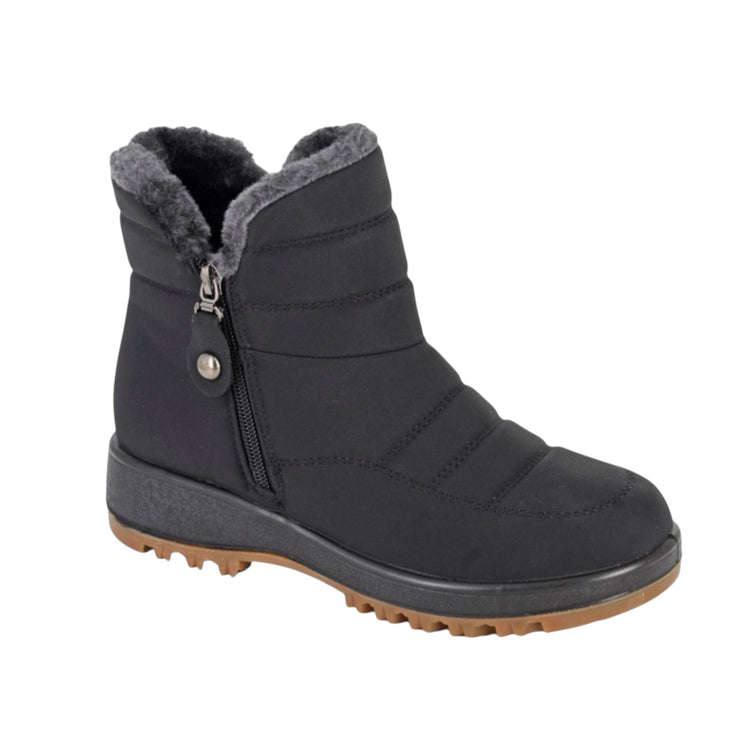 Fleece Lined Winter Boots Black