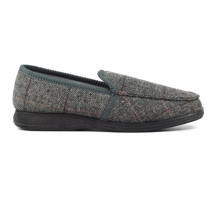 Lazydogz Men’s Eisenhower II Grey Slipper