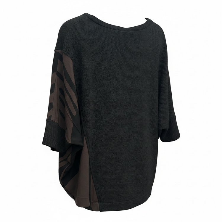Naya Top NAW26217 Black & Chocolate