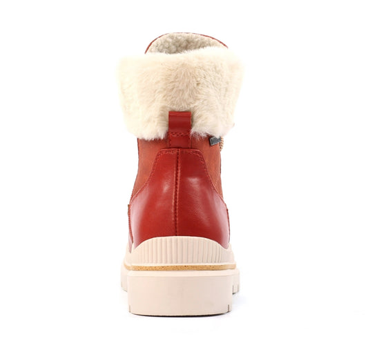 Evelyn Orange Waterproof Boot