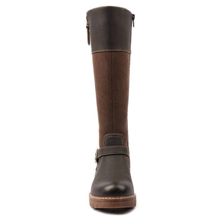 Lunar Joy Waterproof Expanding Calf Boots Brown