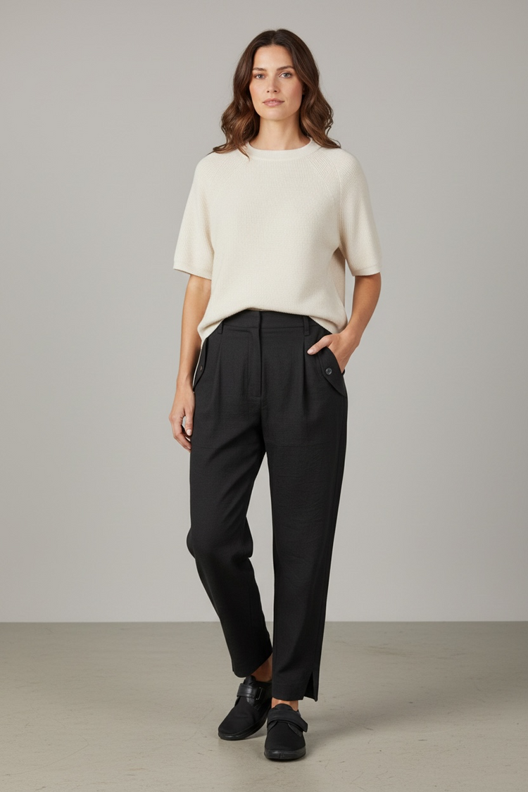 Elise Nappa Leather Shoes Black