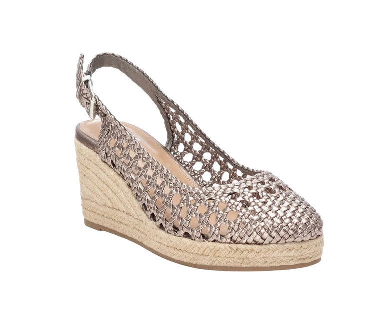 Xti 142892 Metallic Espadrilles Pewter