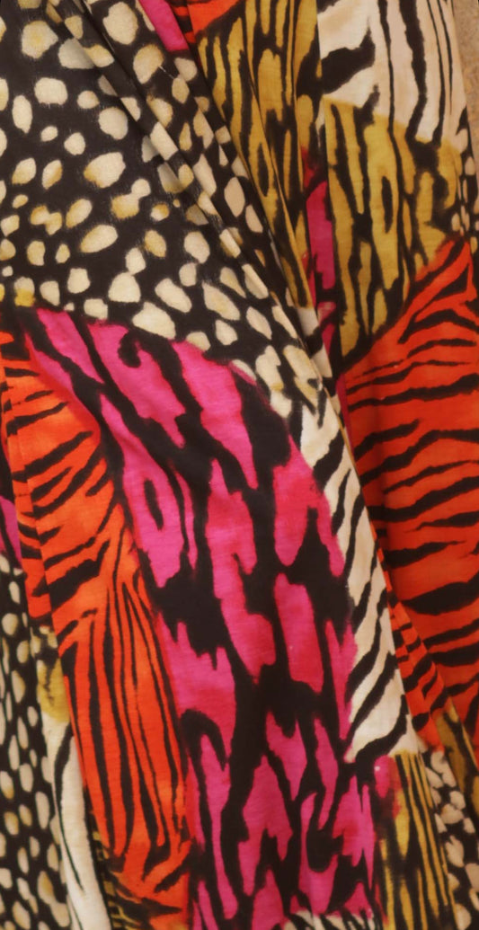 Pomodoro Patchwork Animal Maxi Dress