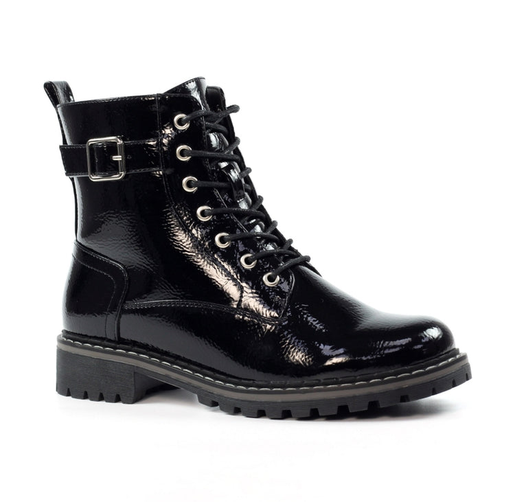 Lunar Parlour Black Patent Boots