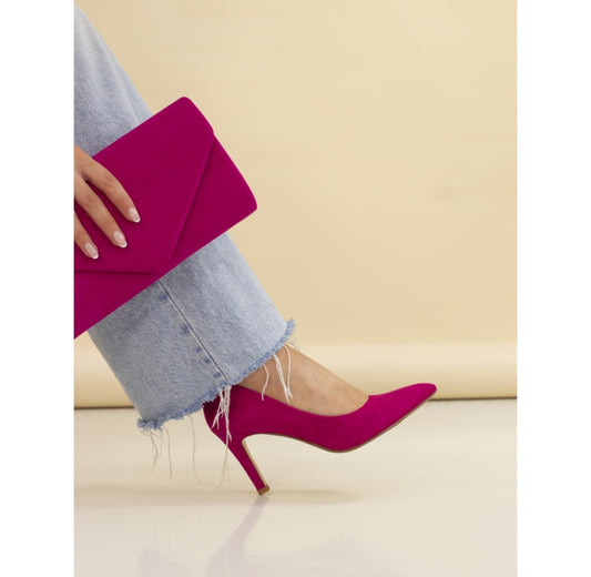 Lunar Amy Fuchsia Court Shoe